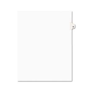 AVERY-DENNISON Avery-Style Legal Exhibit Side Tab Divider, Title: 30, Letter, White, 25/Pack