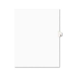 AVERY-DENNISON Avery-Style Legal Exhibit Side Tab Divider, Title: 36, Letter, White, 25/Pack
