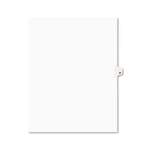 AVERY-DENNISON Avery-Style Legal Exhibit Side Tab Divider, Title: 37, Letter, White, 25/Pack