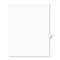AVERY-DENNISON Avery-Style Legal Exhibit Side Tab Divider, Title: 41, Letter, White, 25/Pack