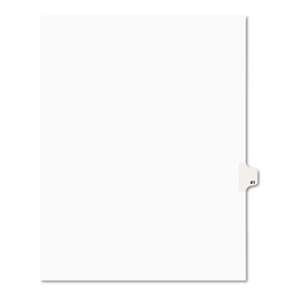 AVERY-DENNISON Avery-Style Legal Exhibit Side Tab Divider, Title: 41, Letter, White, 25/Pack