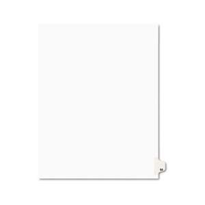 AVERY-DENNISON Avery-Style Legal Exhibit Side Tab Divider, Title: 50, Letter, White, 25/Pack