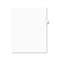 AVERY-DENNISON Avery-Style Legal Exhibit Side Tab Divider, Title: 58, Letter, White, 25/Pack