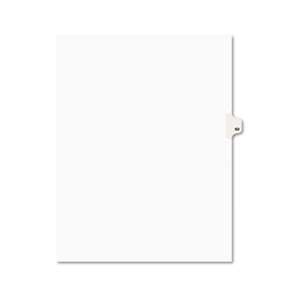 AVERY-DENNISON Avery-Style Legal Exhibit Side Tab Divider, Title: 60, Letter, White, 25/Pack