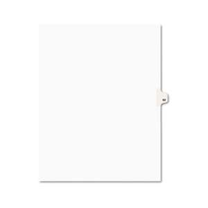 AVERY-DENNISON Avery-Style Legal Exhibit Side Tab Divider, Title: 62, Letter, White, 25/Pack