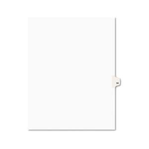 AVERY-DENNISON Avery-Style Legal Exhibit Side Tab Divider, Title: 65, Letter, White, 25/Pack