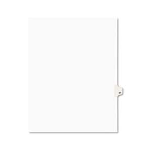 AVERY-DENNISON Avery-Style Legal Exhibit Side Tab Divider, Title: 67, Letter, White, 25/Pack
