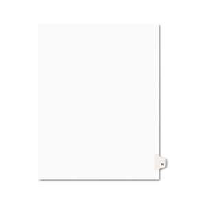 AVERY-DENNISON Avery-Style Legal Exhibit Side Tab Divider, Title: 74, Letter, White, 25/Pack