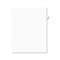 AVERY-DENNISON Avery-Style Legal Exhibit Side Tab Divider, Title: 80, Letter, White, 25/Pack