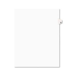 AVERY-DENNISON Avery-Style Legal Exhibit Side Tab Divider, Title: 80, Letter, White, 25/Pack