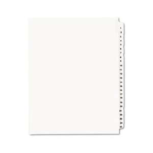 AVERY-DENNISON Avery-Style Legal Exhibit Side Tab Divider, Title: 1-25, Letter, White