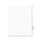 AVERY-DENNISON Avery-Style Preprinted Legal Side Tab Divider, Exhibit H, Letter, White, 25/Pack