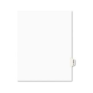 AVERY-DENNISON Avery-Style Preprinted Legal Side Tab Divider, Exhibit H, Letter, White, 25/Pack