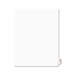 AVERY-DENNISON Avery-Style Preprinted Legal Side Tab Divider, Exhibit J, Letter, White, 25/Pack