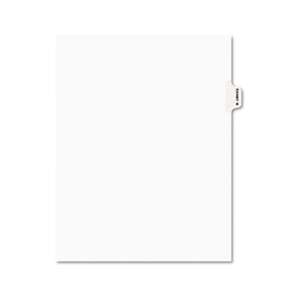 AVERY-DENNISON Avery-Style Preprinted Legal Side Tab Divider, Exhibit M, Letter, White, 25/Pack