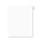 AVERY-DENNISON Avery-Style Legal Exhibit Side Tab Dividers, 1-Tab, Title A, Ltr, White, 25/PK
