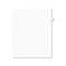 AVERY-DENNISON Avery-Style Legal Exhibit Side Tab Dividers, 1-Tab, Title E, Ltr, White, 25/PK