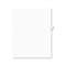 AVERY-DENNISON Avery-Style Legal Exhibit Side Tab Dividers, 1-Tab, Title J, Ltr, White, 25/PK