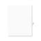 AVERY-DENNISON Avery-Style Legal Exhibit Side Tab Dividers, 1-Tab, Title P, Ltr, White, 25/PK