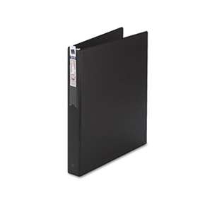 AVERY-DENNISON Economy Non-View Binder with Round Rings, 11 x 8 1/2, 1" Capacity, Black