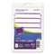 AVERY-DENNISON Print or Write File Folder Labels, 11/16 x 3 7/16, White/Purple Bar, 252/Pack