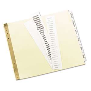 AVERY-DENNISON Insertable Clear Tab Dividers for Data Binders, 6-Tab, 11 x 9 1/2