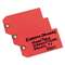 AVERY-DENNISON Unstrung Shipping Tags, Paper, 4 3/4 x 2 3/8, Red, 1,000/Box