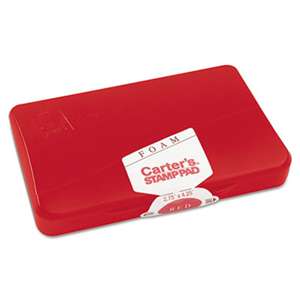 AVERY-DENNISON Foam Stamp Pad, 4 1/4 x 2 3/4, Red