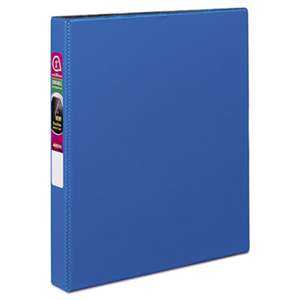 AVERY-DENNISON Durable Binder with Slant Rings, 11 x 8 1/2, 1", Blue