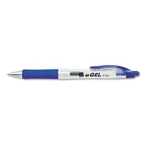 AVERY-DENNISON eGEL Retractable Gel Pen, Roller Ball, Blue Ink, Medium