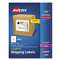 AVERY-DENNISON Full-Sheet Labels with TrueBlock Technology, Laser, 8 1/2 x 11, White, 100/Box