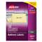 AVERY-DENNISON Clear Easy Peel Copier Address Labels, 1 x 2 13/16, 2310/Pack