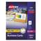 AVERY-DENNISON Clean Edge Business Card Value Pack, Laser, 2 x 3 1/2, White, 2000/Box