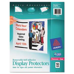 AVERY-DENNISON Top-Load Display Sheet Protectors, Letter, 10/Pack