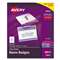 AVERY-DENNISON Badge Holder Kit w/Laser/Inkjet Insert, Top Load, 3 x 4, White, 100/Box