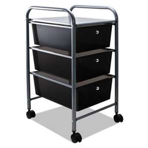 ADVANTUS CORPORATION Portable Drawer Organizer, 13w x 15 3/8d x 25 7/8h, Smoke/Matte Gray