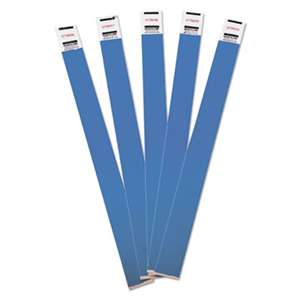 ADVANTUS CORPORATION Crowd Management Wristbands, Sequentially Numbered, 10 x 3/4, Blue, 100/Pack