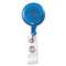 ADVANTUS CORPORATION Translucent Retractable ID Card Reel, 34" Extension, Blue, 12/Pack