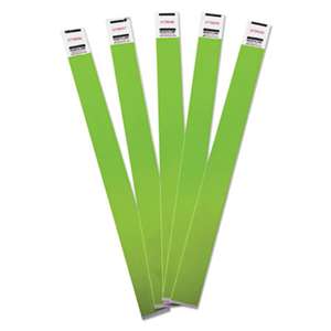 Advantus 75511 Crowd Management Wristbands, Sequentially Numbered, Green, 500/Pack