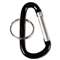 ADVANTUS CORPORATION Carabiner Key Chains, Split Key Rings, Aluminum, Black, 10/Pack