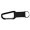 ADVANTUS CORPORATION Carabiner Key Chains, Split Key Rings, Aluminum, Black, 10/Pack