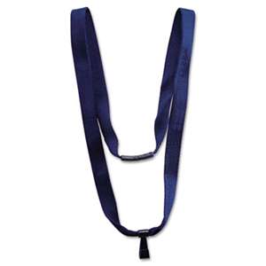 ADVANTUS CORPORATION Earth-Friendly Lanyard, J-Hook Style, 36" Long, Blue, 10/Pack