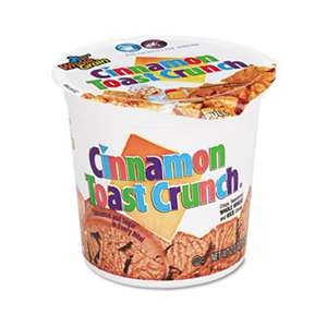 GENERAL MILLS Cinnamon Toast Crunch Cereal, Single-Serve 2.0oz Cup, 6/Pack