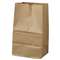 GENERAL SUPPLY #20 Squat Paper Grocery Bag, 40lb Kraft, Std 8 1/4 x 5 15/16 x 13 3/8, 500 bags