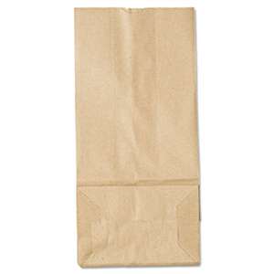 GENERAL SUPPLY #5 Paper Grocery Bag, 35lb Kraft, Standard 5 1/4 x 3 7/16 x 10 15/16, 500 bags