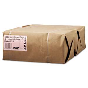 GENERAL SUPPLY #8 Paper Grocery, 57lb Kraft, Extra-Heavy-Duty 6 1/8x4 1/6 x12 7/16, 500 bags