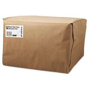 GENERAL SUPPLY 1/6 BBL Paper Grocery Bag, 52lb Kraft, Standard 12 x 7 x 17, 500 bags