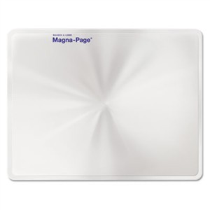 Bausch & Lomb 819007 2X Magna-Page Full-Page Magnifier w/Molded Fresnel Lens, 8 1/4" x 10 3/4"