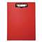 BAUMGARTENS Portfolio Clipboard With Low-Profile Clip, 1/2" Capacity, 8 1/2 x 11, Red