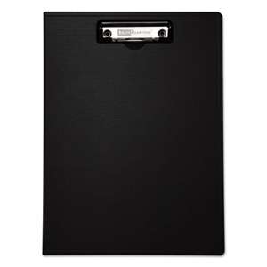 BAUMGARTENS Portfolio Clipboard With Low-Profile Clip, 1/2" Capacity, 8 1/2 x 11, Black